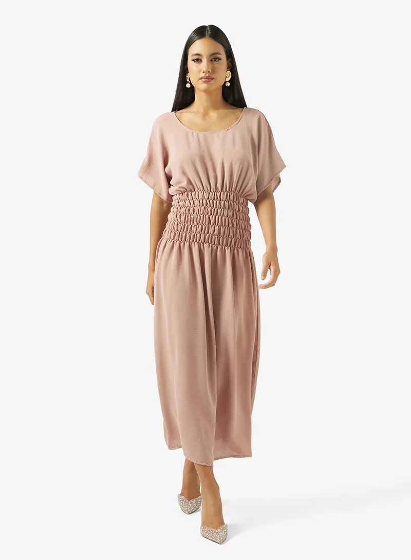 Ruched Under Abaya Dress